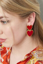 Laure Oorbellen Roze/Goud - Afbeelding 3