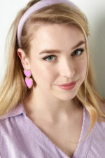 Laure Oorbellen Roze/Goud - Afbeelding 4