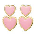 Laure Oorbellen Roze/Goud