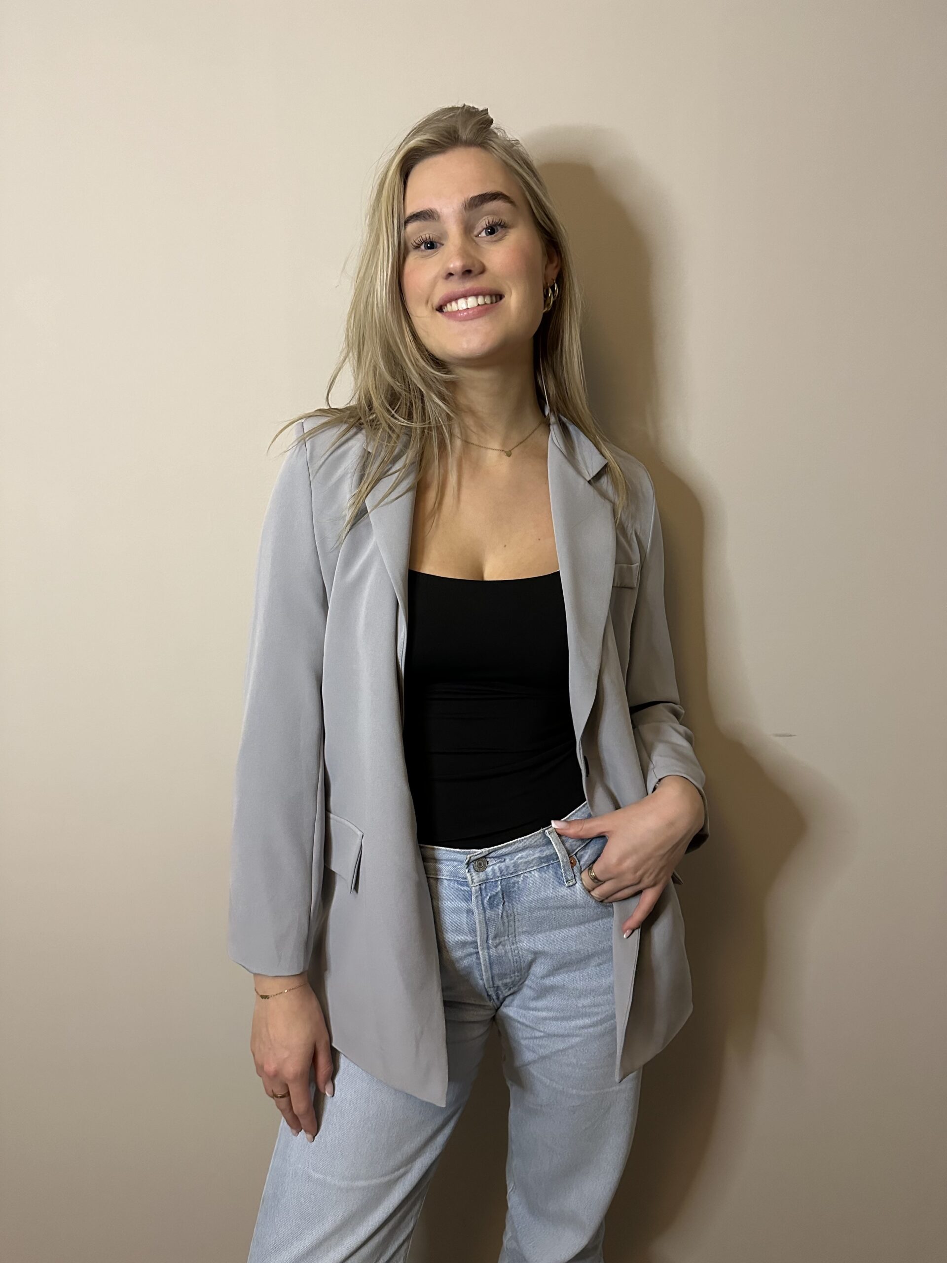 IMG_1083 2 Nikky Blazer Light Grey - Afbeelding 1
