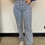 Diamond Straight Leg Stretch Jeans Blue
