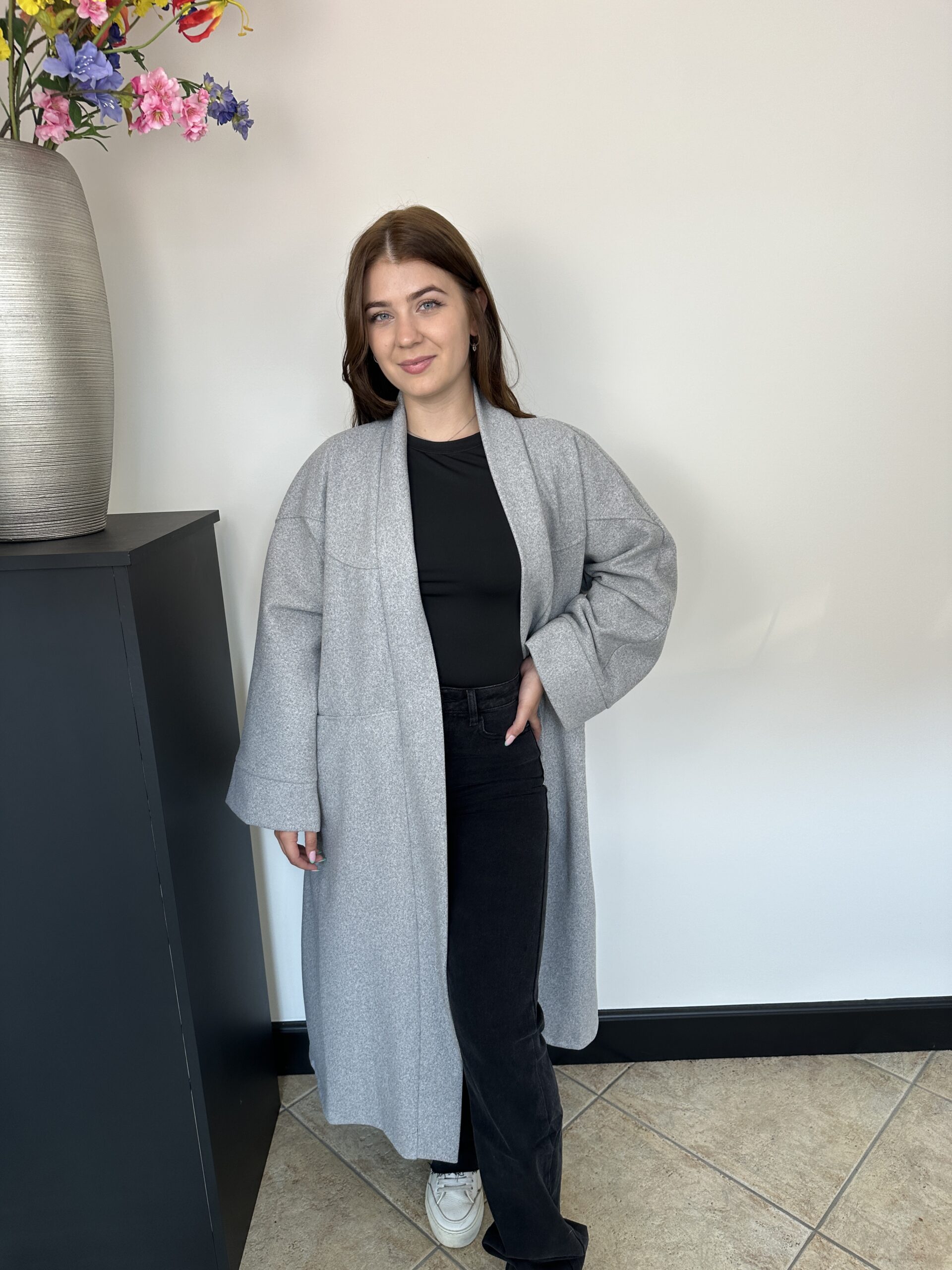 IMG_9589 Senna Coat Light Grey - Afbeelding 1